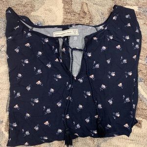 Abercrombie and Fitch floral long sleeve shirt